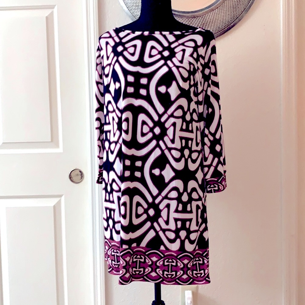 Laundry by Shelli Segal Size 6 Patterned Dress